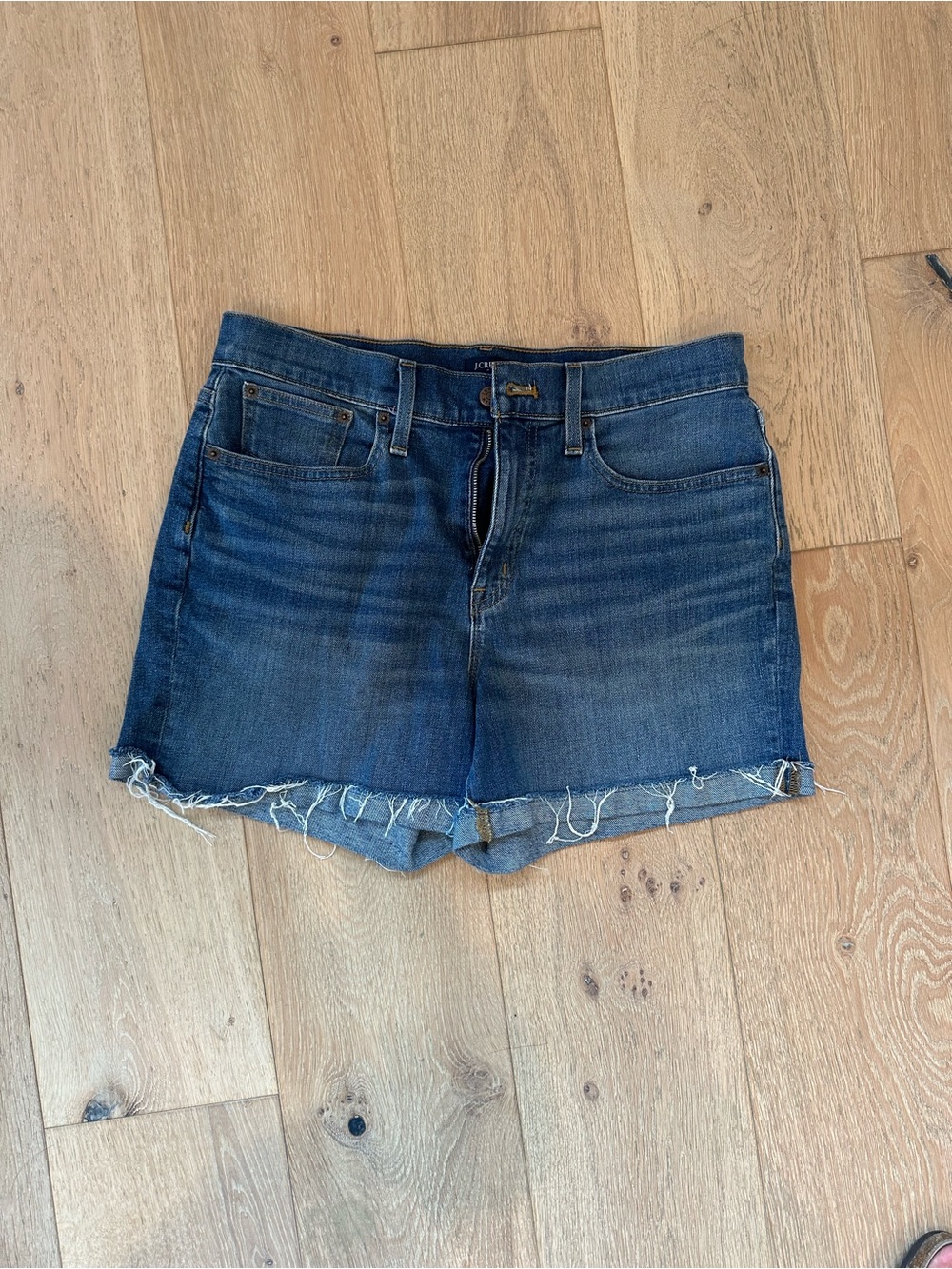 Denim Cutoff Shorts - Classic Blue
